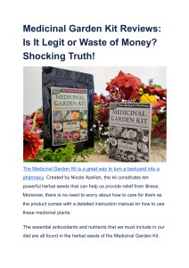 Medicinal Garden Kit Reviews  Is It Legit or Waste of Money  Shocking Truth!