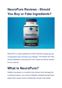 NeuroPure Reviews - Should You Buy or Fake Ingredients 