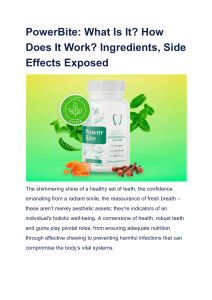 PowerBite  What Is It  How Does It Work  Ingredients, Side Effects Exposed