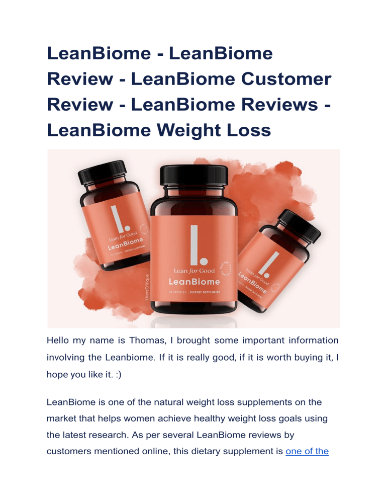 Leanbiome Reviews 2025