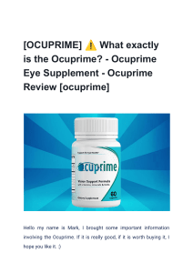 Ocuprime Reviews - Should You Buy or Scam  You Won t Believe This!