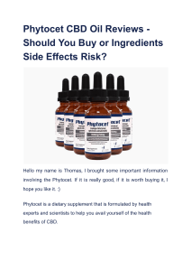 Phytocet CBD Oil Reviews - Should You Buy or Ingredients Side Effects Risk 