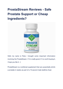 ProstaStream Reviews - Safe Prostate Support or Cheap Ingredients 