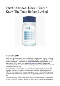 PhenQ Reviews Does It Work Know The Truth Before Buying