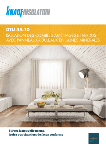 DTU45-10 IsolationPanneauxLaineMinérale Combles