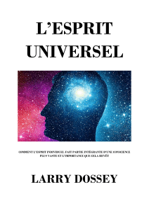 L'ESPRIT UNIVERSEL - LARRY DOSSEY