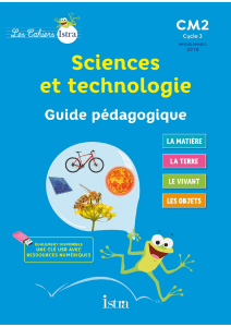 Sciences et technologie ISTRA 2016 CM2 Guide pédagogique (2017)