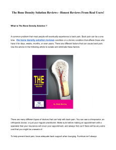 The Bone Density Solution Reviews - Honest Reviews From Real Users
