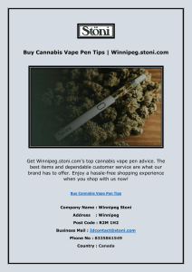 Buy Cannabis Vape Pen Tips