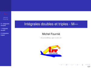 Intégrale double et triples (1)