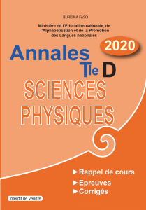 annales sciences physiques tle d(0)