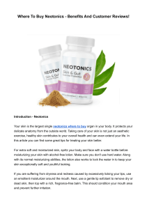 Where To Buy Neotonics - Benefits And Customer Reviews!