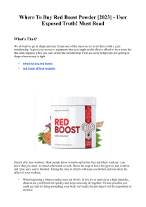 Where To Buy Red Boost Powder [2023] - User Exposed Truth! Must Read