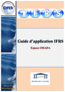 Guide Application IFRS- Espace OHADA
