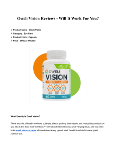 Oweli Vision Reviews - Will It Work For You?