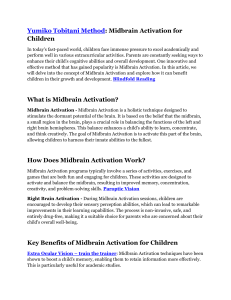 Midbrain Activation for Children