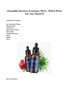Prostadine Reviews (Customer 2023) - Will It Work For You? Read It!
