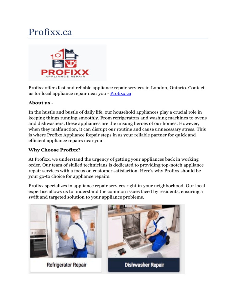 Appliance installation