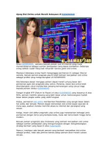 Ajang Slot Online untuk Meraih Kekayaan di KUDAMAS4D