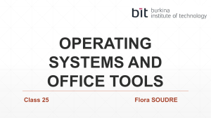 OPERATING SYSTEMS AND OFFICE TOOLS