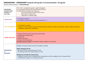 Fiche médicament AMIODARONE-CORDARONE