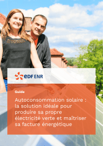 EDFENR Ebook Autoconsommation Solaire