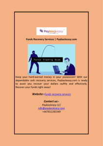 Funds Recovery Services Paybackeasy.com