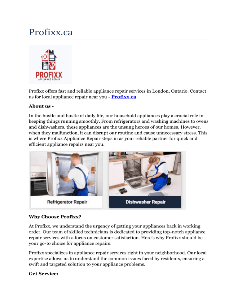 Electric oven repair London