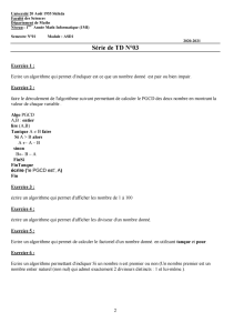 TD3 Algorithmique et structures de données