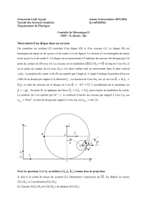 Contrôle de Mécanique II +Solution 2015-2016[1]