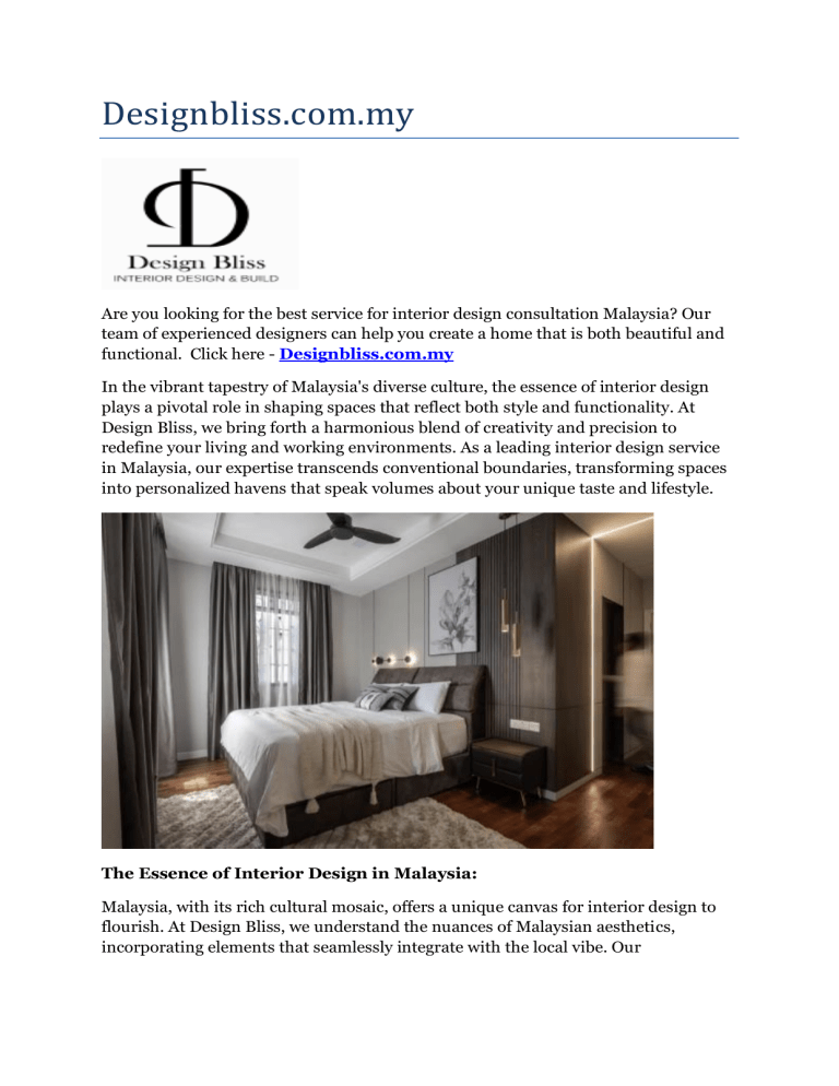 Interior design company malaysia