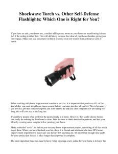 Shockwave Torch vs Other Self-Defense Flashlights  Which One is Right for You