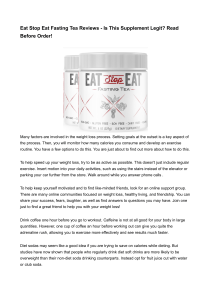 Eat Stop Eat Fasting Tea Reviews