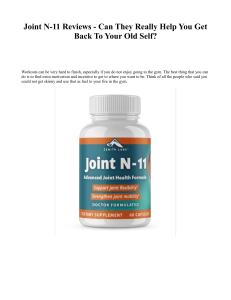 Joint N-11 Reviews - Can They Really Help You Get Back To Your Old Self