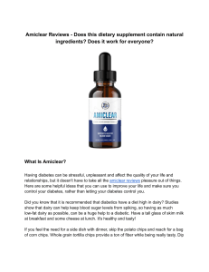 Amiclear Reviews - Does this dietary supplement contain natural ingredients