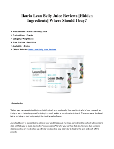 Ikaria Lean Belly Juice Reviews [Hidden Ingredients] Where Should I buy