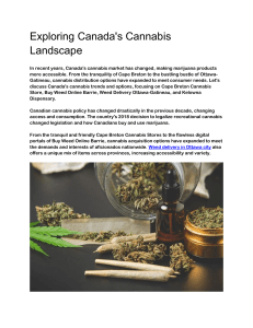 Exploring Canada's Cannabis Landscape