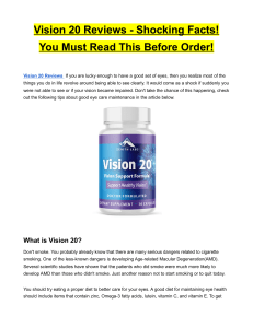 Vision 20 Reviews - Shocking Facts! You Must Read This Before Order