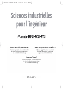 Sciences industrielles pour l’ingenieur Tout-en-un (MPSI PCSI PTSI) by JD.Mosse