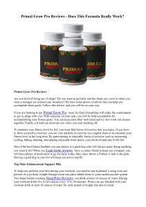 Primal Grow Pro Reviews - Does This Formula Really Work?