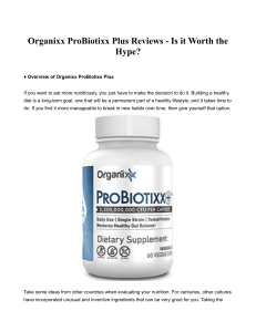 Organixx ProBiotixx Plus Reviews - Is it Worth the Hype