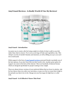 Amyl Guard Reviews - Is Really Worth It? See My Reviews!