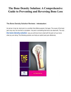The Bone Density Solution - A Comprehensive Guide to Preventing and Reversing Bone Loss