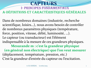 Capteurs