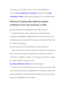Buy Fake certificates in india online