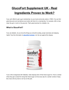 GlucoFort Supplement UK - Real Ingredients Proven to Work