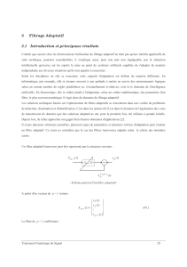 Filtrage Adaptatif