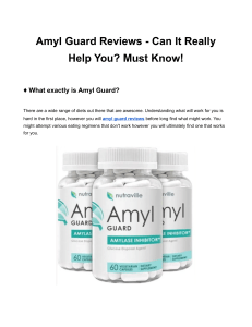 Amyl Guard Reviews - Can It Really Help You? Must Know!