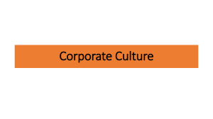 Corporate Culture lesson