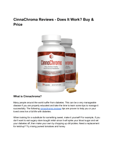 CinnaChroma Reviews - Does It Work  Buy & Price